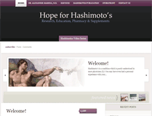 Tablet Screenshot of hopeforhashimotos.com
